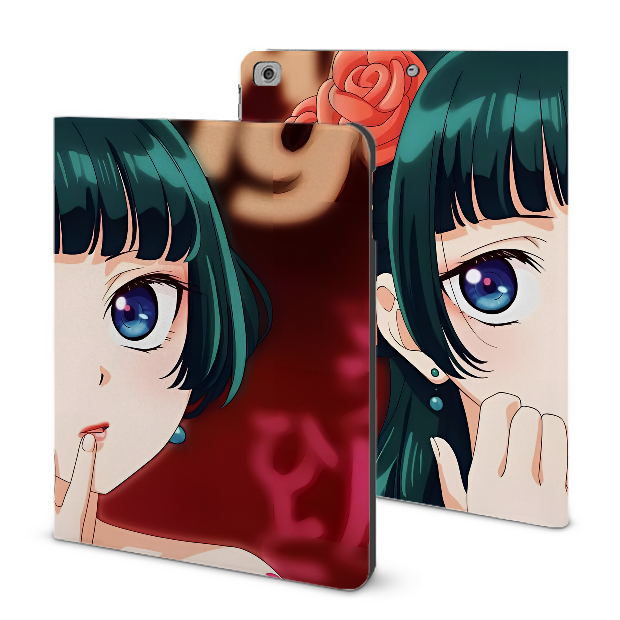 （画像用） 薬屋のひとりごと The Apothecary Diaries IPad ケース ブック型 PUレザー TPU 耐衝撃 軽量 薄型 ペン収納なし 全面保護 IPad 各モデル対応